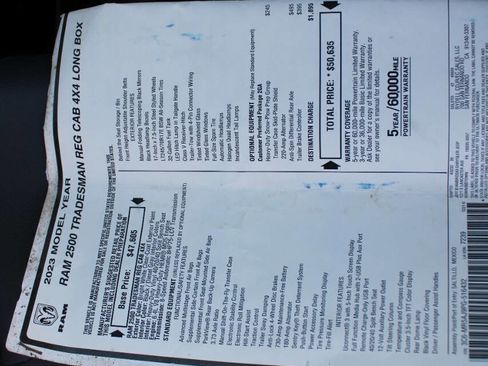 Used 2023 RAM 2500 Tradesman image 42