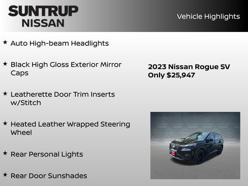 Certified 2023 Nissan Rogue SV w/ SV Premium B Package AWD/4WD image 24