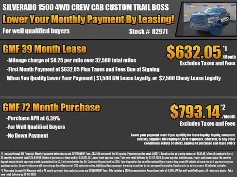 New 2026 Chevrolet Silverado 1500 Custom Trail Boss image 2