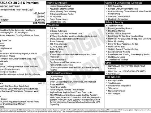 New 2025 MAZDA CX-30 AWD 2.5 S w/ Premium Package image 6