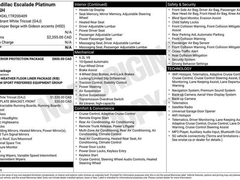 Certified 2026 Cadillac Escalade Platinum Sport AWD/4WD image 5