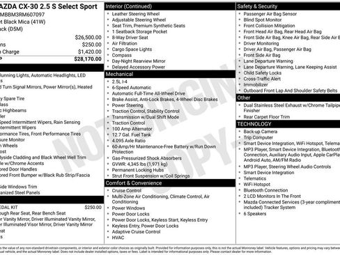 Used 2024 MAZDA CX-30 AWD 2.5 S w/ Select Sport Pkg image 4