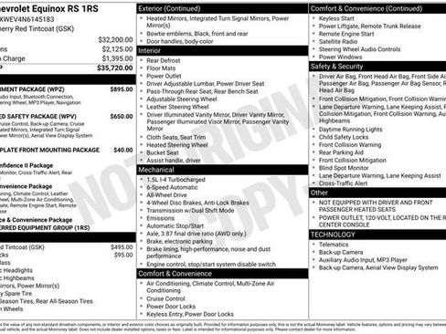 Certified 2022 Chevrolet Equinox RS w/ Infotainment Package image 21