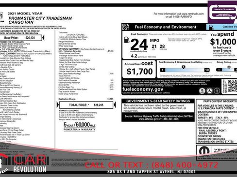 Used 2021 RAM ProMaster City Tradesman FWD image 21