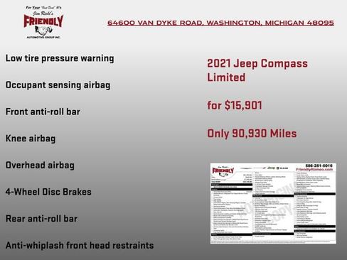 Used 2021 Jeep Compass Limited AWD/4WD image 5