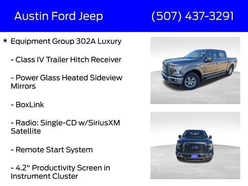 Certified 2017 Ford F150 XLT w/ Equipment Group 302A Luxury image 15