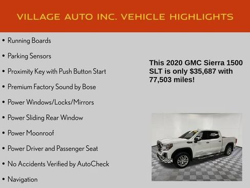 Used 2020 GMC Sierra 1500 SLT w/ SLT Premium Plus Package AWD/4WD image 14