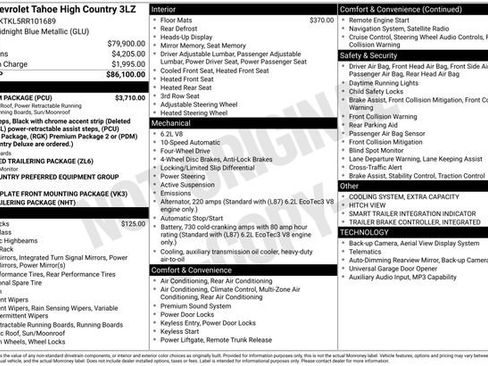 Used 2024 Chevrolet Tahoe High Country w/ Premium Package AWD/4WD image 20