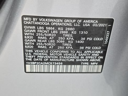 Used 2021 Volkswagen Atlas SEL AWD/4WD image 37