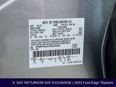Used 2023 Ford Edge Titanium image 34