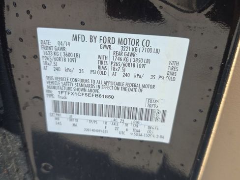 Used 2014 Ford F150 Lariat w/ Lariat Chrome Package RWD image 15