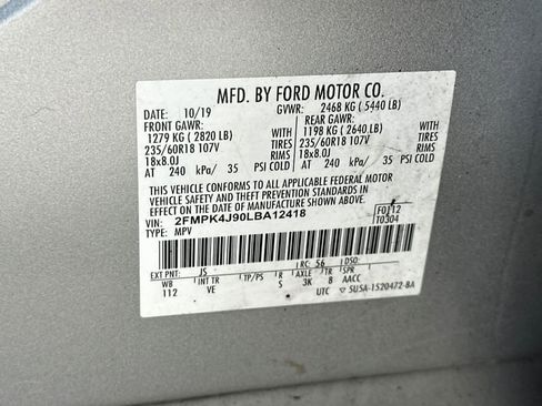 Certified 2020 Ford Edge SEL w/ Convenience Package image 29