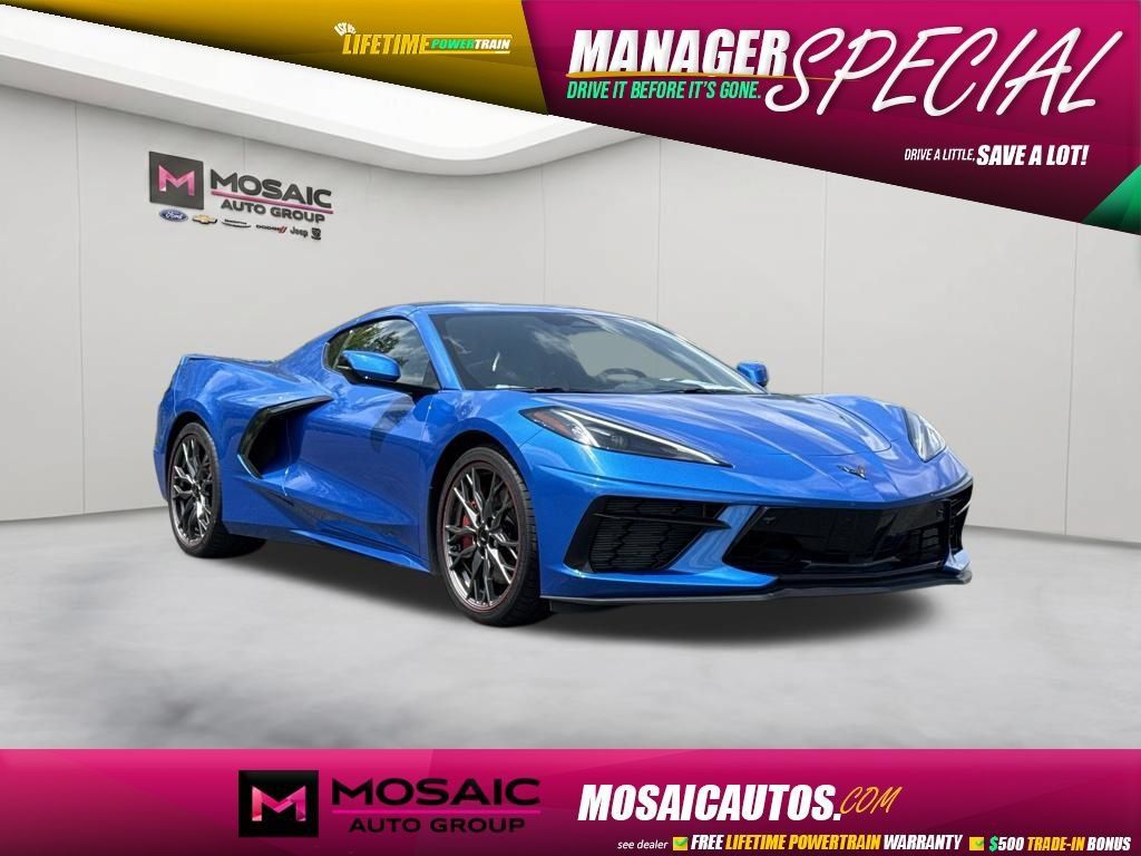 Used 2024 Chevrolet Corvette Stingray Preferred Cpe w/ Z51 Performance Package RWD image 1