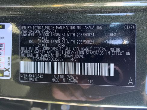 Certified 2024 Lexus RX 350 FWD image 35