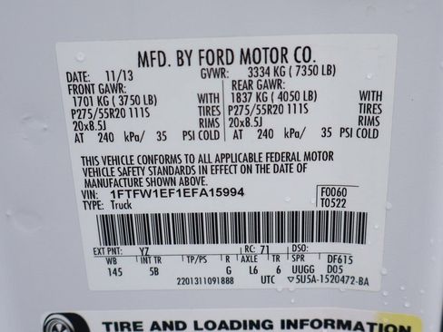 Used 2014 Ford F150 FX4 w/ Equipment Group 402A Luxury image 54