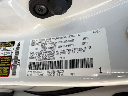 New 2026 Toyota Tundra 1794 Edition AWD/4WD image 30