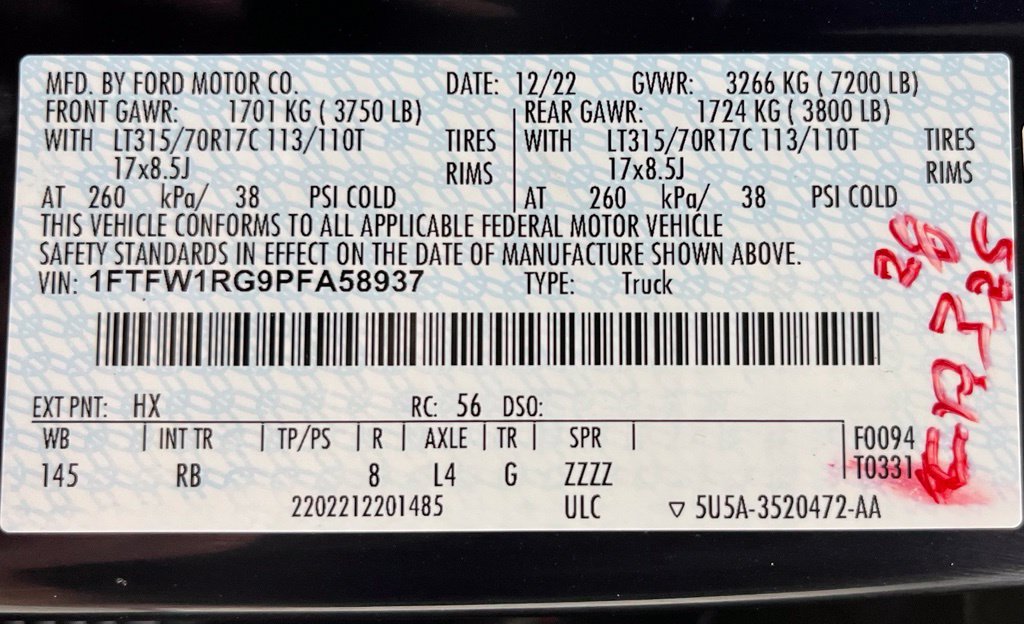 Used 2023 Ford F150 Raptor AWD/4WD image 56