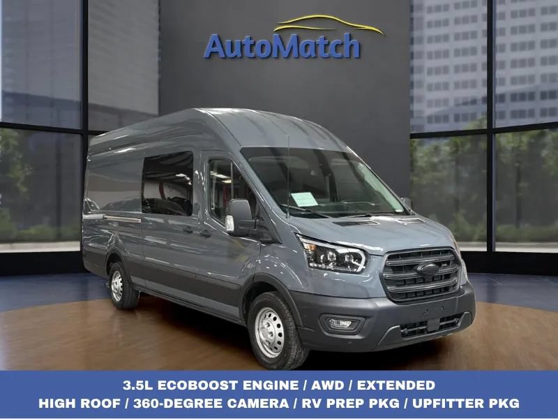 Used 2024 Ford Transit 350 148 High Roof Extended AWD w/ RV Prep Package image 1