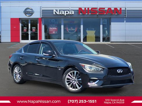 Used 2020 INFINITI Q50 Luxe w/ Cargo Package RWD image 1