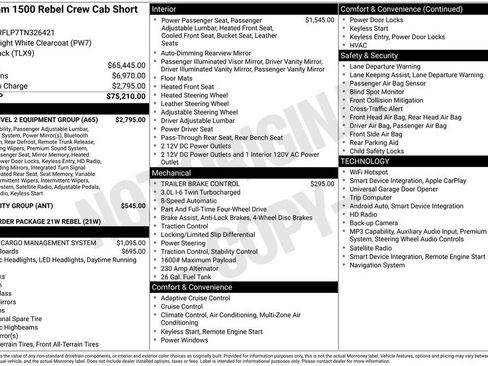 New 2026 RAM 1500 Rebel w/ Rebel Level 2 Equipment Group AWD/4WD image 6