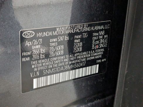 Used 2021 Hyundai Santa Fe SE AWD/4WD image 26