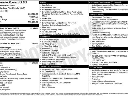 New 2026 Chevrolet Equinox LT w/ Convenience Package II AWD/4WD image 10