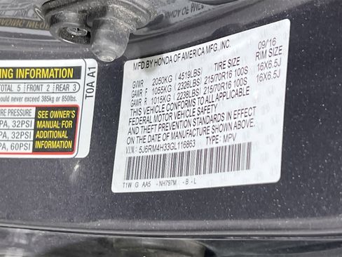 Used 2016 Honda CR-V LX image 28