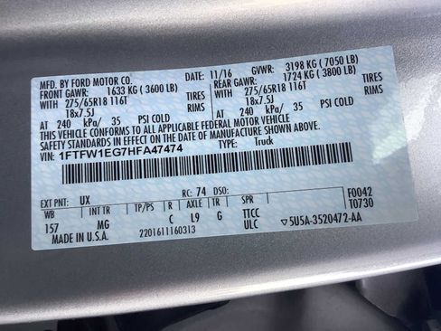 Used 2017 Ford F150 XLT w/ Equipment Group 302A Luxury AWD/4WD image 21