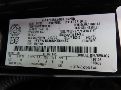 Used 2022 Ford F150 XLT w/ Equipment Group 302A High image 52