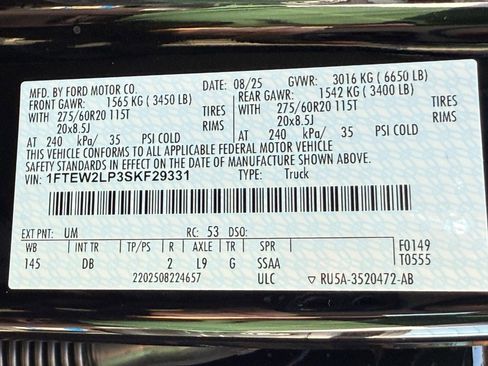 New 2025 Ford F150 STX w/ Equipment Group 200A image 19