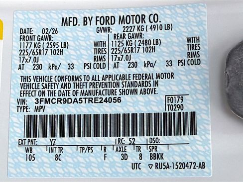 New 2026 Ford Bronco Sport Badlands w/ Badlands Tech Package AWD/4WD image 40