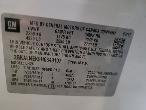 Used 2017 GMC Terrain SLE FWD image 33