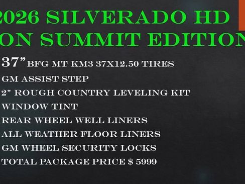 New 2026 Chevrolet Silverado 2500 Custom w/ Custom Convenience Package AWD/4WD image 4