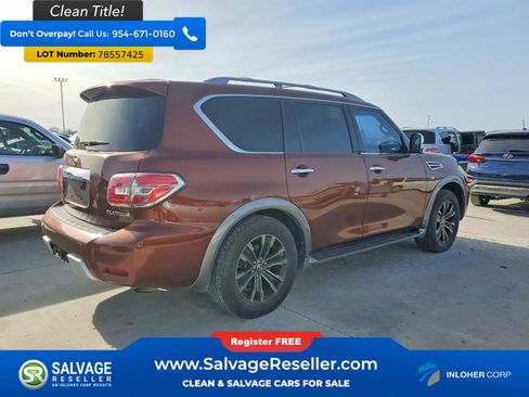 Used 2017 Nissan Armada Platinum w/ Captain Seat Package RWD image 4