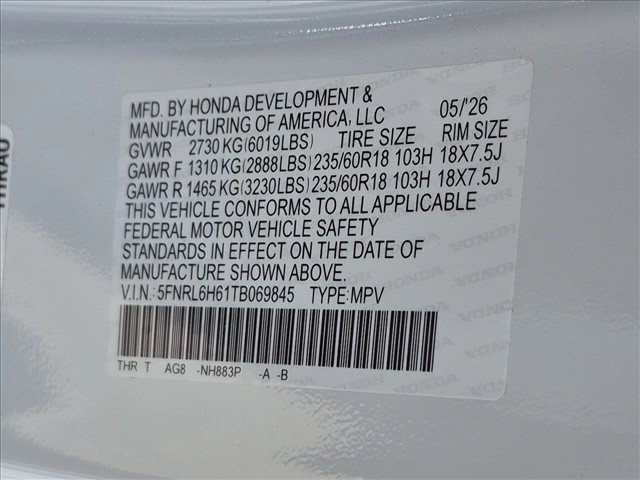 Certified 2026 Honda Odyssey EX-L image 26