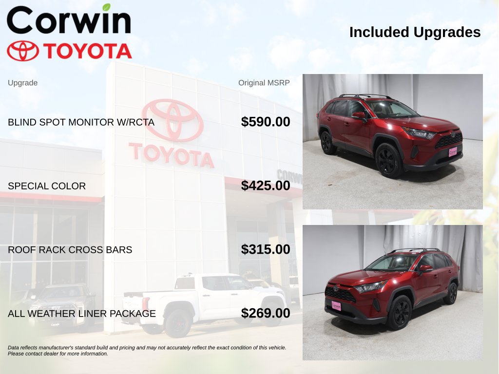 Used 2020 Toyota RAV4 LE w/ All Weather Liner Package AWD/4WD image 4
