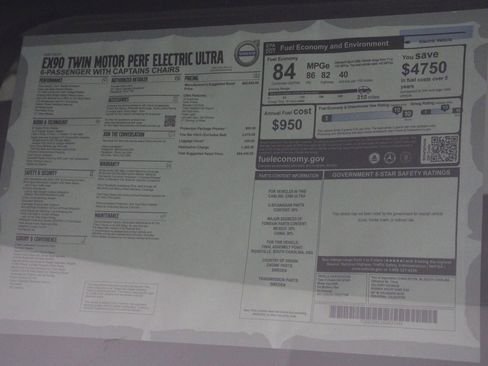 New 2025 Volvo EX90 Ultra w/ Protection Package Premier image 17