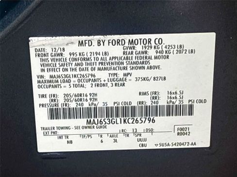 Used 2019 Ford EcoSport SE w/ SE Convenience Package image 34