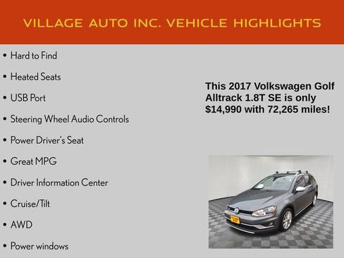 Used 2017 Volkswagen Golf Alltrack SE image 7