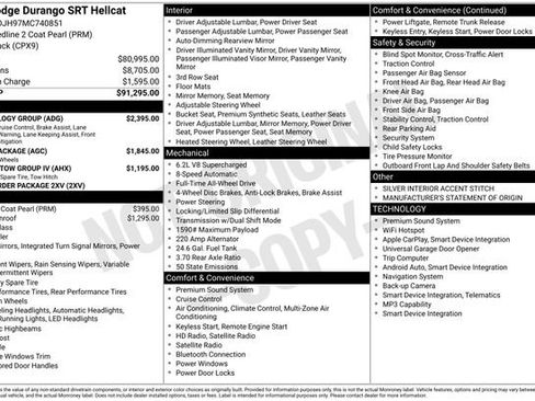 Used 2021 Dodge Durango SRT Hellcat w/ Technology Group image 10