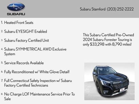 Certified 2024 Subaru Forester Touring AWD/4WD image 2