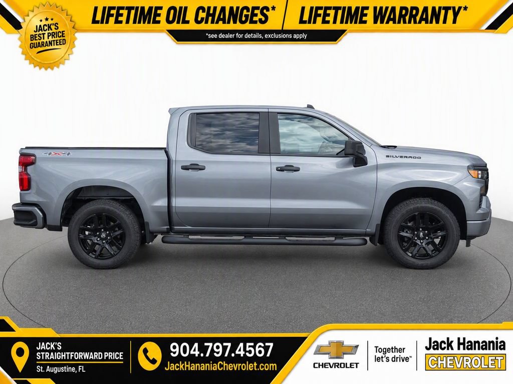 New 2026 Chevrolet Silverado 1500 Custom w/ Turbomax Blackout Package AWD/4WD image 8