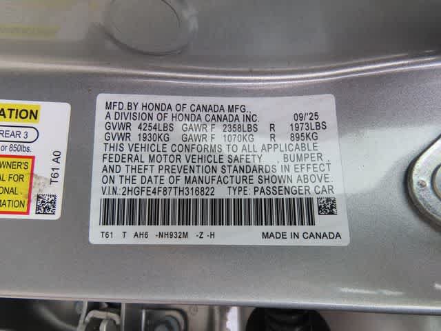 Certified 2026 Honda Civic Sport image 27