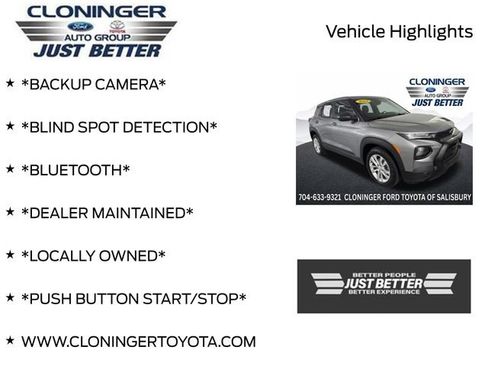 Used 2023 Chevrolet TrailBlazer LS w/ LPO, Blackout Package FWD image 3