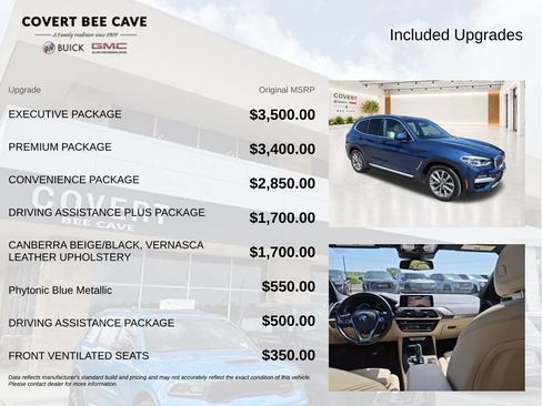 Used 2019 BMW X3 xDrive30i w/ Executive Package AWD/4WD image 12