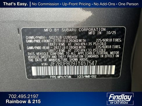 New 2026 Subaru Outback Premium image 35