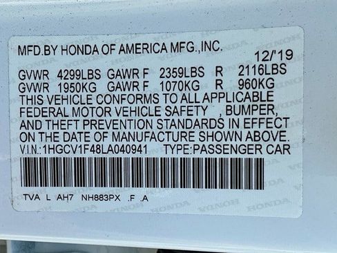 Used 2020 Honda Accord EX image 28