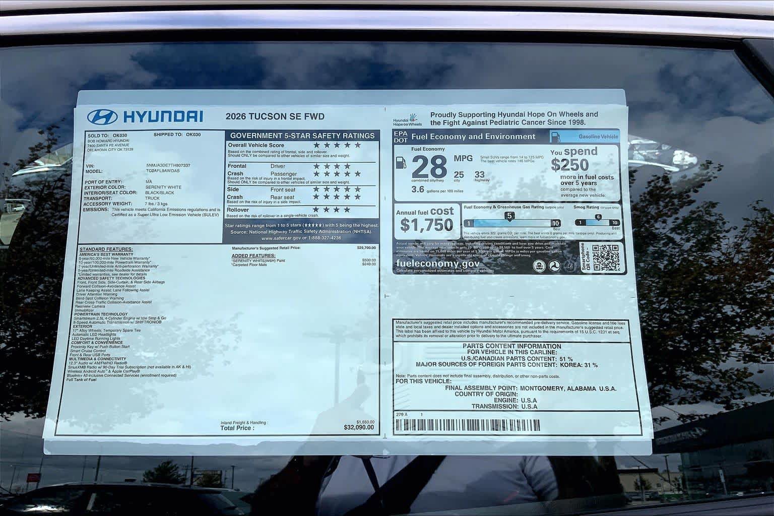 New 2026 Hyundai Tucson SE FWD image 18