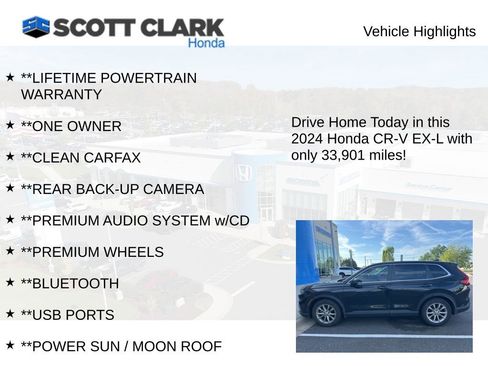 Used 2024 Honda CR-V EX-L image 3