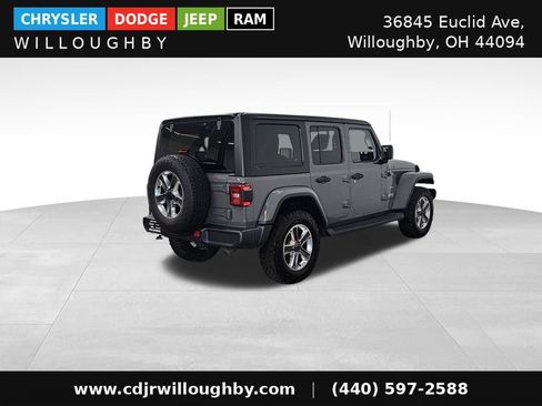 Used 2020 Jeep Wrangler Unlimited Sahara w/ Uconnect 4C Nav & Sound Group AWD/4WD image 9